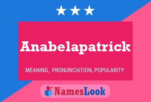 Anabelapatrick பெயர் போஸ்டர்