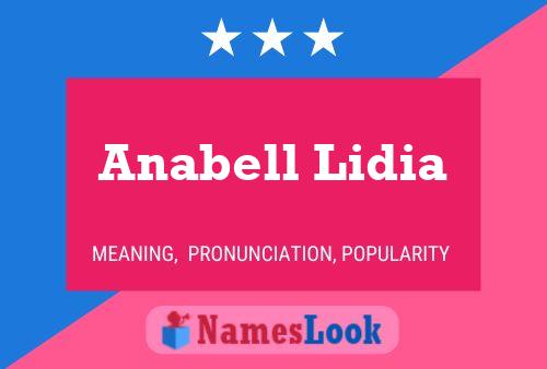 Anabell Lidia பெயர் போஸ்டர்