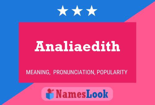 Analiaedith பெயர் போஸ்டர்