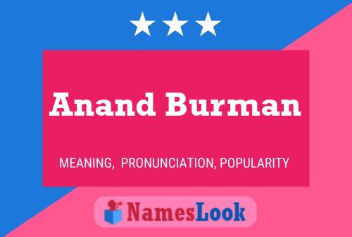 Anand Burman பெயர் போஸ்டர்