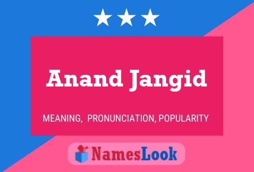 Anand Jangid பெயர் போஸ்டர்