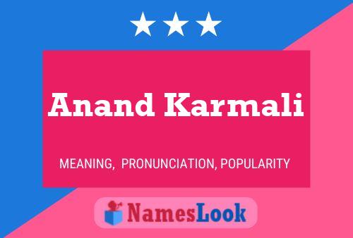 Anand Karmali பெயர் போஸ்டர்