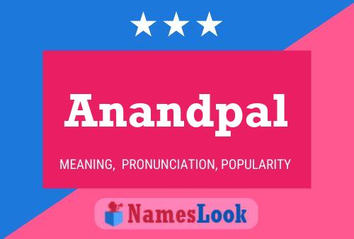 Anandpal பெயர் போஸ்டர்