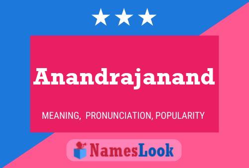 Anandrajanand பெயர் போஸ்டர்