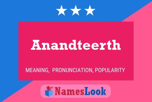 Anandteerth பெயர் போஸ்டர்