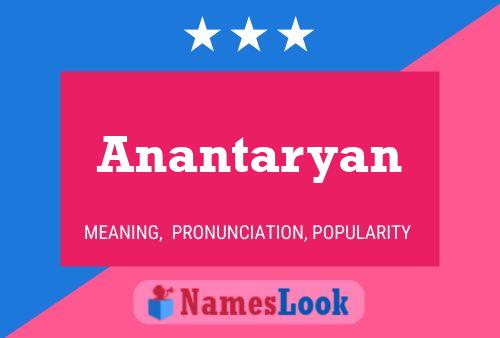 Anantaryan பெயர் போஸ்டர்