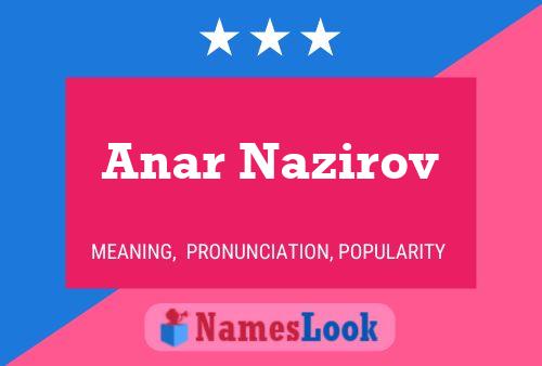 Anar Nazirov பெயர் போஸ்டர்