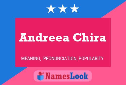 Andreea Chira பெயர் போஸ்டர்