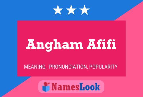 Angham Afifi பெயர் போஸ்டர்