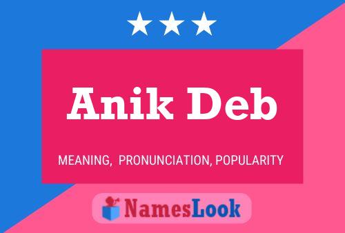 Anik Deb பெயர் போஸ்டர்