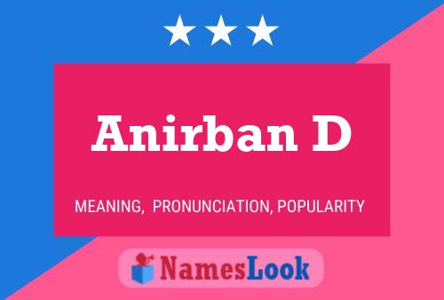 Anirban D பெயர் போஸ்டர்