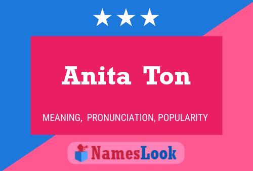 Anita  Ton பெயர் போஸ்டர்