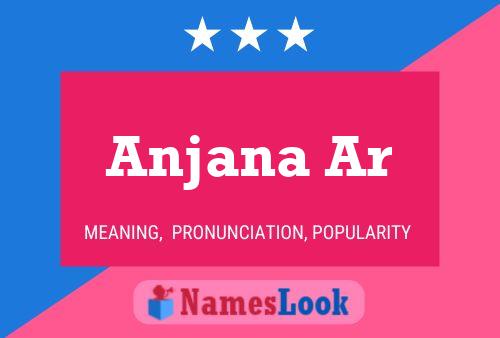 Anjana Ar பெயர் போஸ்டர்