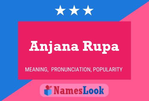 Anjana Rupa பெயர் போஸ்டர்