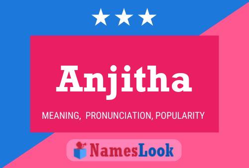 Anjitha பெயர் போஸ்டர்