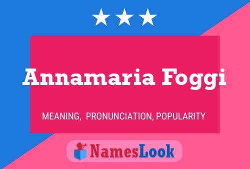 Annamaria Foggi பெயர் போஸ்டர்