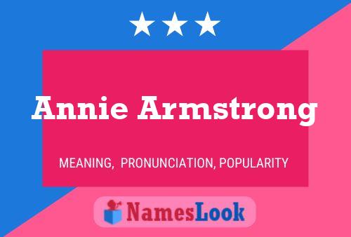 Annie Armstrong பெயர் போஸ்டர்