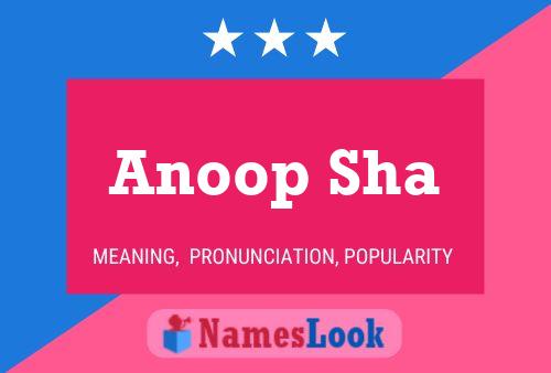 Anoop Sha பெயர் போஸ்டர்