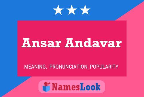 Ansar Andavar பெயர் போஸ்டர்