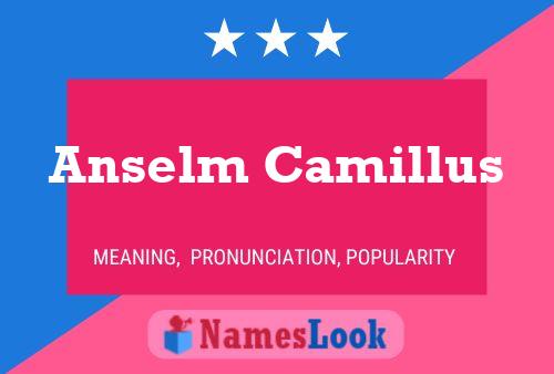 Anselm Camillus பெயர் போஸ்டர்