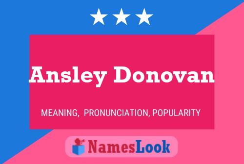 Ansley Donovan பெயர் போஸ்டர்