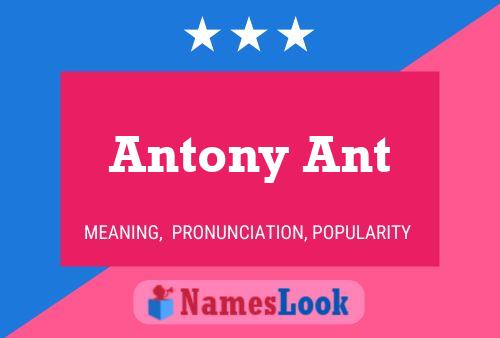 Antony Ant பெயர் போஸ்டர்