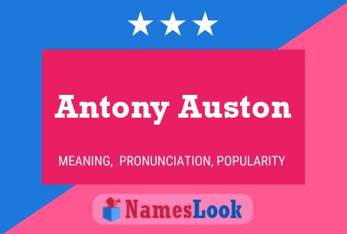 Antony Auston பெயர் போஸ்டர்