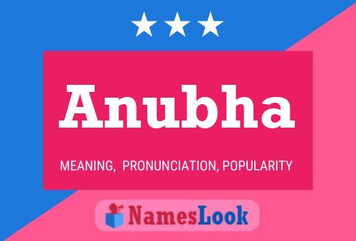 Anubha பெயர் போஸ்டர்