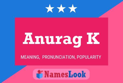 Anurag K பெயர் போஸ்டர்