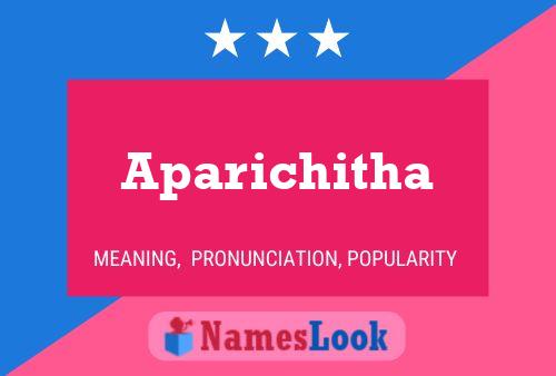 Aparichitha பெயர் போஸ்டர்