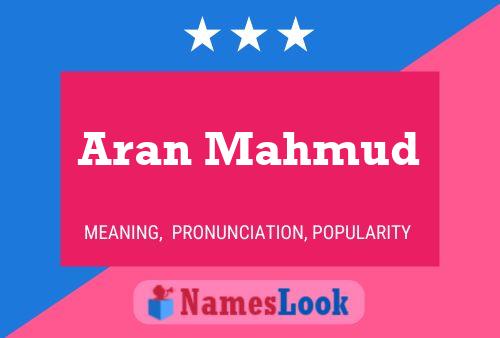 Aran Mahmud பெயர் போஸ்டர்