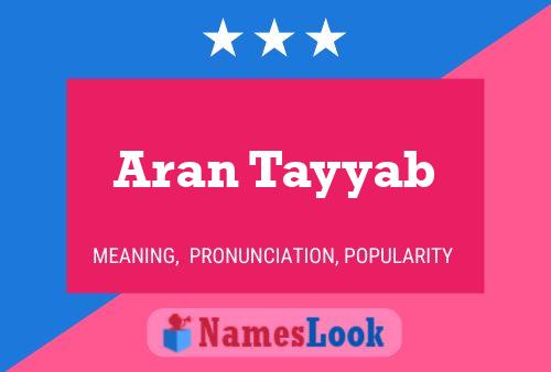 Aran Tayyab பெயர் போஸ்டர்