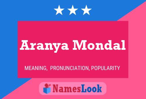 Aranya Mondal பெயர் போஸ்டர்