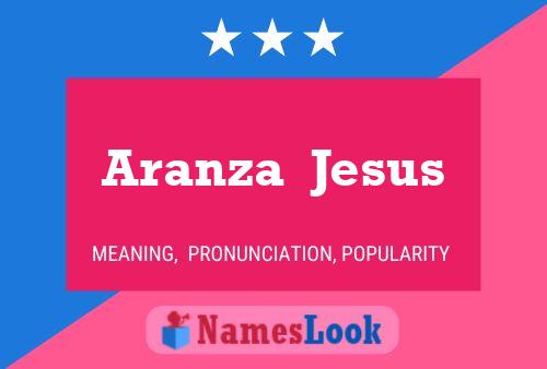 Aranza  Jesus பெயர் போஸ்டர்