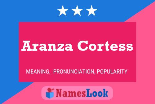 Aranza Cortess பெயர் போஸ்டர்