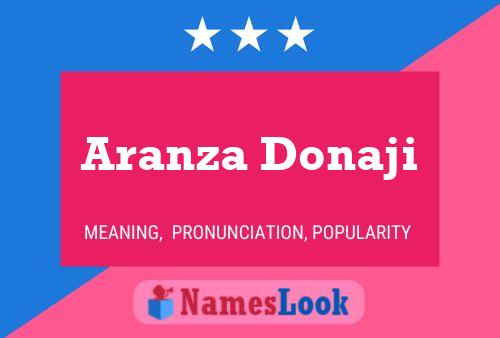 Aranza Donaji பெயர் போஸ்டர்