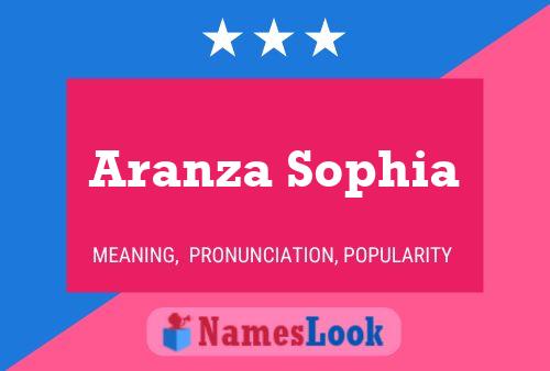 Aranza Sophia பெயர் போஸ்டர்