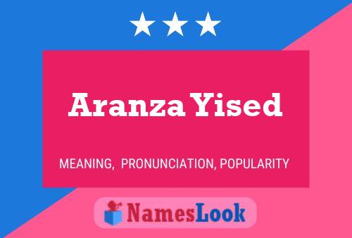 Aranza Yised பெயர் போஸ்டர்