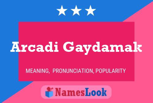 Arcadi Gaydamak பெயர் போஸ்டர்