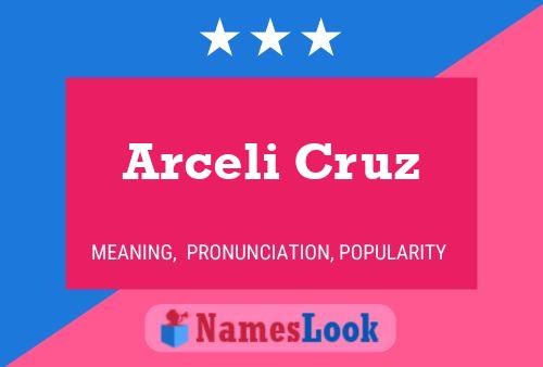 Arceli Cruz பெயர் போஸ்டர்