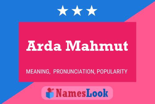 Arda Mahmut பெயர் போஸ்டர்