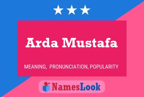 Arda Mustafa பெயர் போஸ்டர்