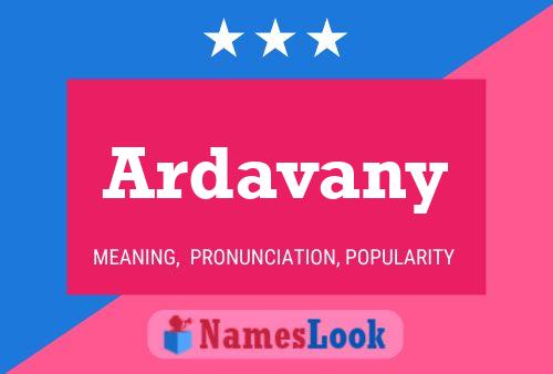 Ardavany பெயர் போஸ்டர்