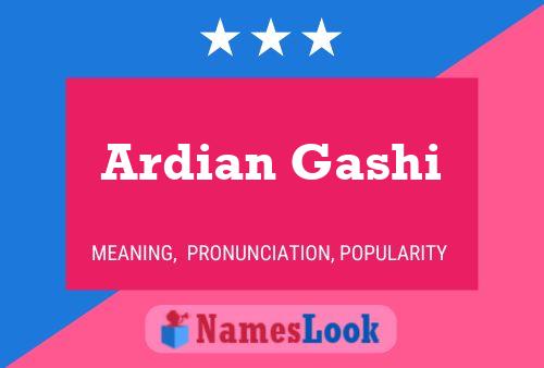 Ardian Gashi பெயர் போஸ்டர்