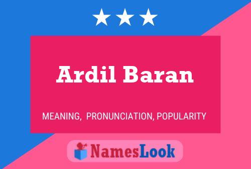 Ardil Baran பெயர் போஸ்டர்