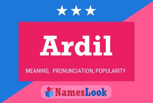 Ardil பெயர் போஸ்டர்