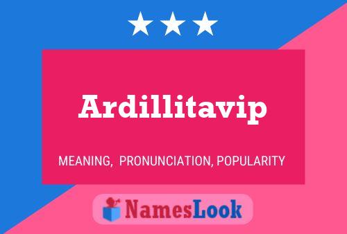 Ardillitavip பெயர் போஸ்டர்