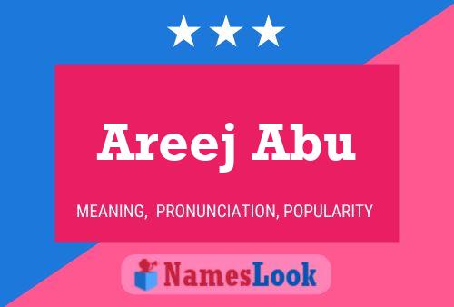 Areej Abu பெயர் போஸ்டர்