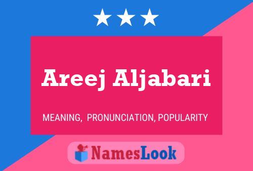 Areej Aljabari பெயர் போஸ்டர்