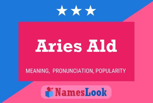 Aries Ald பெயர் போஸ்டர்